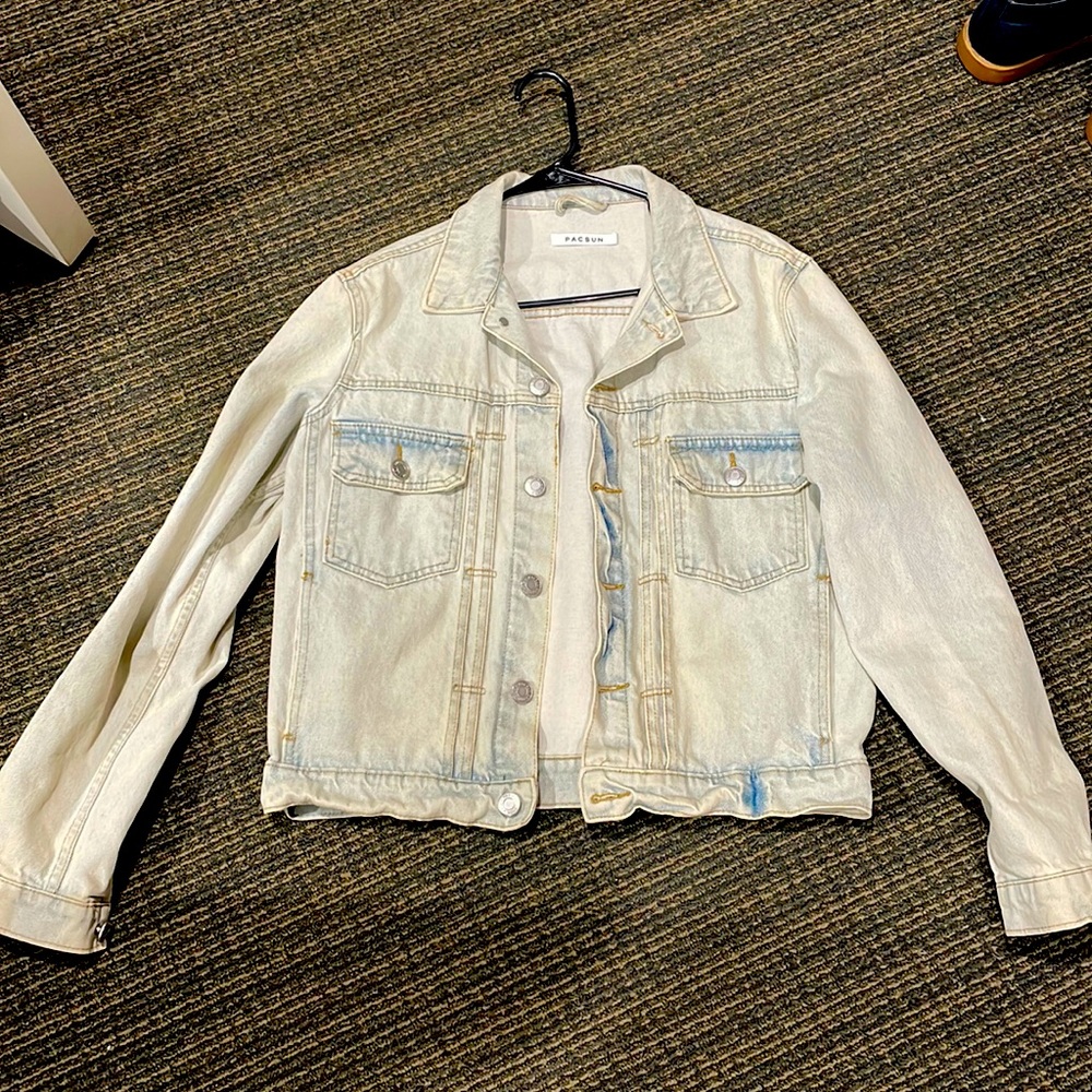 pacsun men’s denim jean jacket - small, wore once